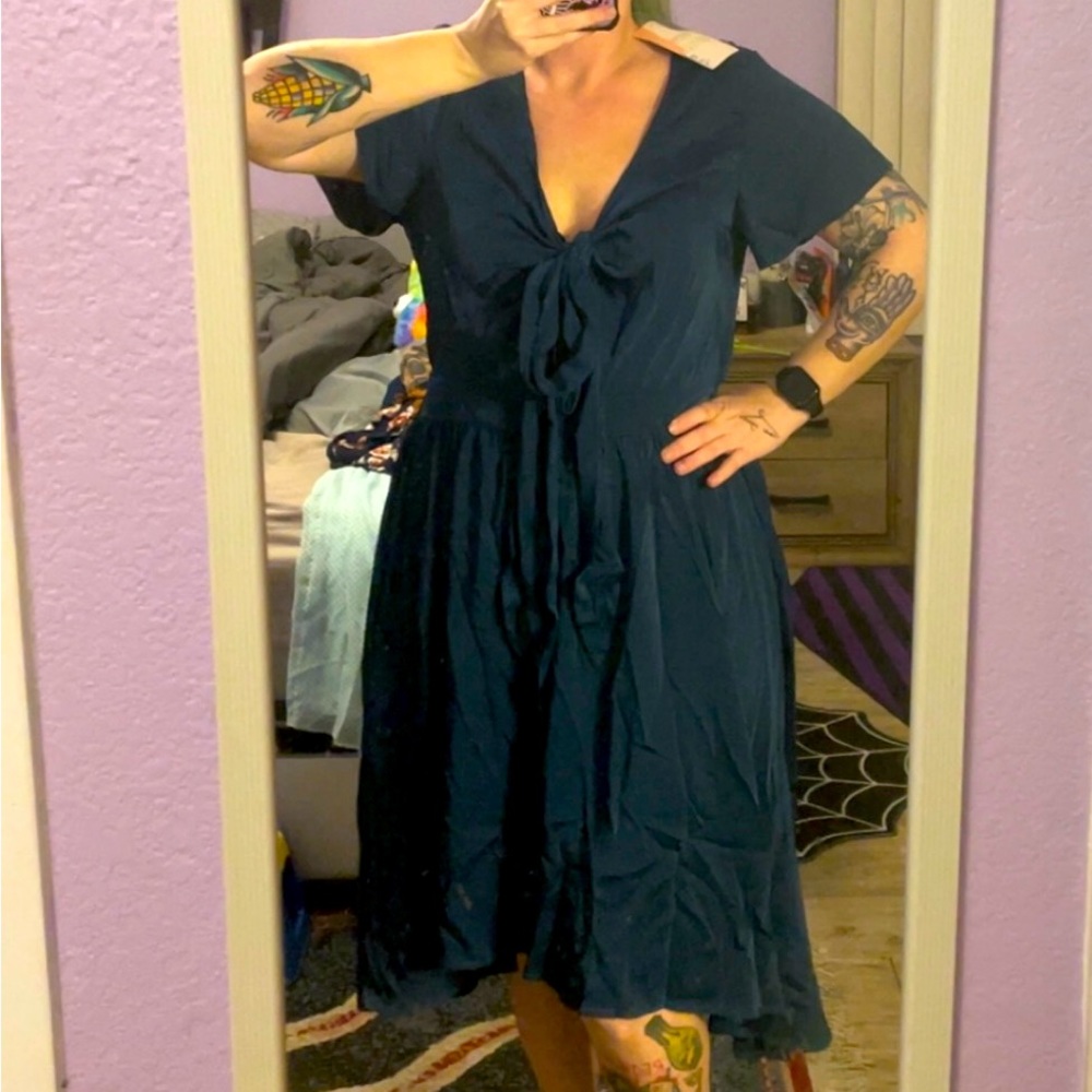 BTFBM Size Large Dark Blue Dress